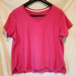 Isaac Mizragi Women's Pink V-Neck Top